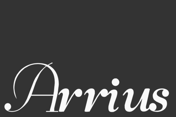 Arrius: A Timeless Script Font for Modern Creativity