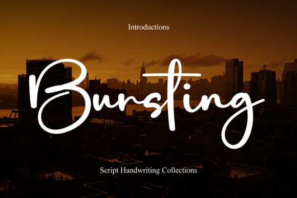 Bursting: A Handwritten Typeface for Versatile Design