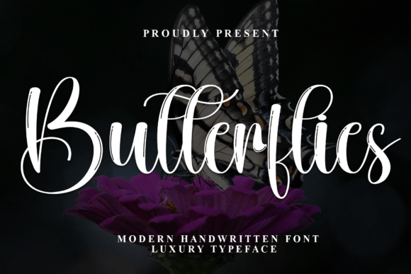Butterflies Font: A Touch of Elegance in Every Design