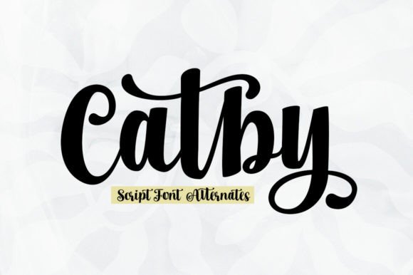 Catby: A Timeless Script Font for Elegance and Style
