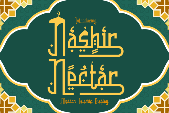 Discover the Allure of Nashir Nectar: A Modern Islamic Display Font
