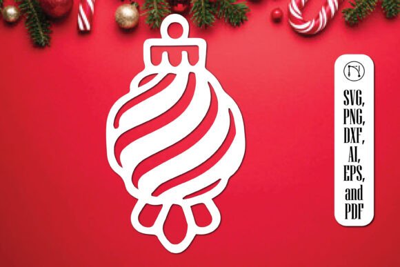Enhance Your Holiday Creations with the Christmas Decorative Ball SVG Cut File