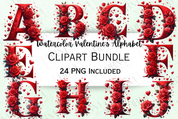 Enhancing Your Valentine's Projects with Watercolor Valentine’s Letters Clipart
