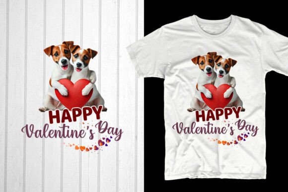 Happy Valentine's Day Jack Russell Dog: A Stylish and Trendy Design for Your POD Business