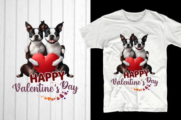 Happy Valentine’s Day Boston Terrier Design: A Trendy POD Product for Valentine’s Season