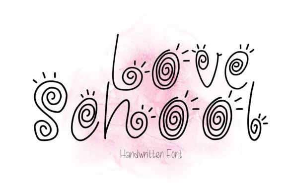 Love School: A Whimsical Font That Brings Joy to Creative Designs
