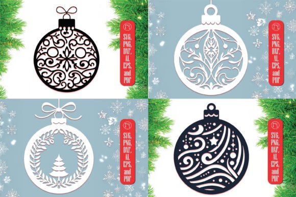 Paper-Cut Christmas Ornament SVG Bundle: A Versatile Addition to Holiday Crafting
