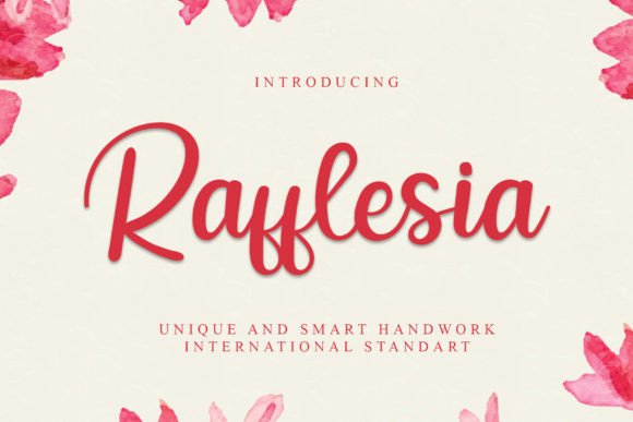 Rafflesia: A Handcrafted Font for Modern Design Projects