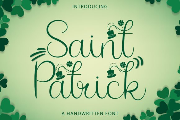 Saint Patrick: A Stylish Handwritten Font for Elegant Design Projects