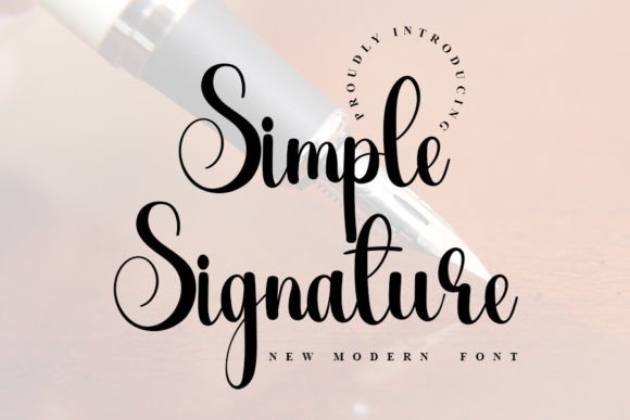 Simple Signature: A Timeless Script Font for Modern Design