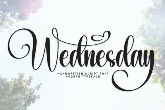 Wednesday Font: A Stylish and Elegant Script for Modern Design