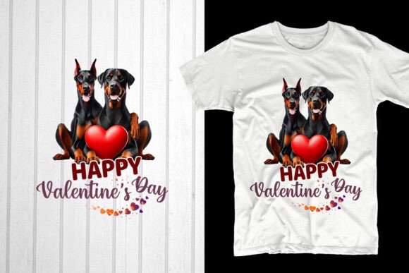 Why the Happy Valentine’s Day Dobermann Couple Design is a Must-Have for Your POD Business
